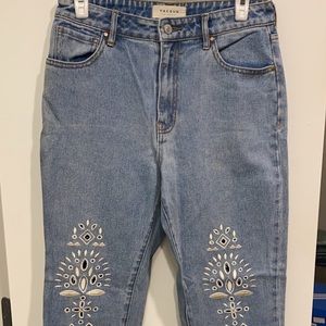 Pac sun cut out detail jeans